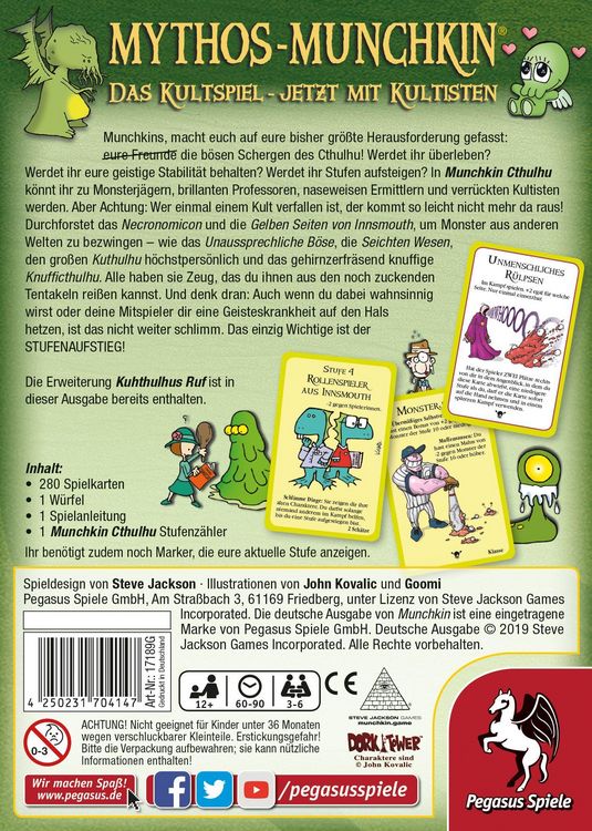 Produktbild: Munchkin Cthulhu 1+2