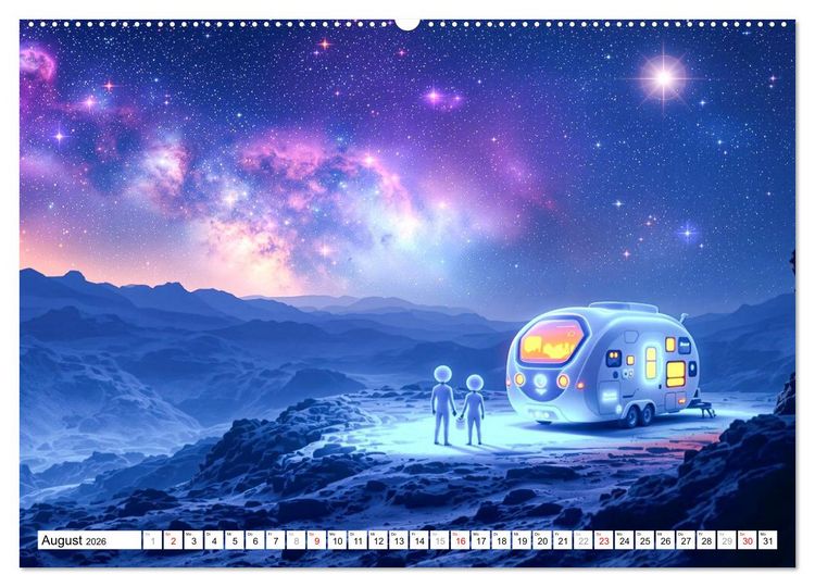 Produktbild: Sternen Nomaden (hochwertiger Premium Wandkalender 2026 DIN A2 quer), Kunstdruck in Hochglanz