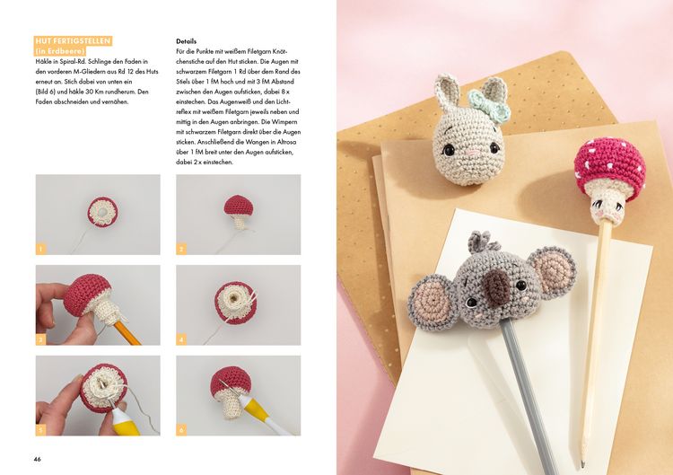Produktbild: Knuffige Amigurumi f&uuml;r den Schreibtisch