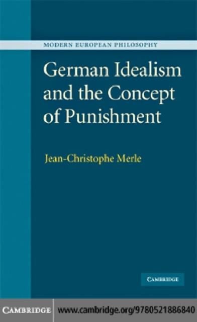 Produktbild: German Idealism and the Concept of Punishment