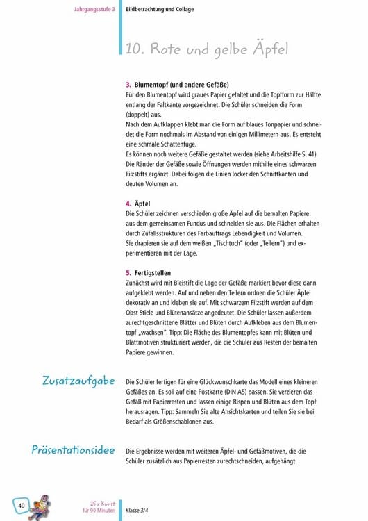 Produktbild: 25 x Kunst f&uuml;r 90 Minuten &ndash; Klasse 3/4