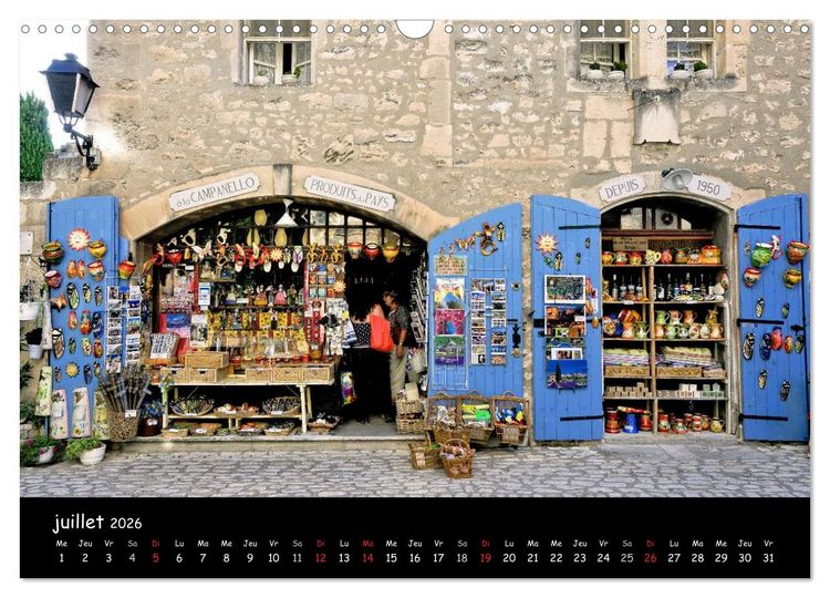 Produktbild: Les Baux de Provence Un des plus beaux villages de France (Calendrier mural 2026 DIN A3 vertical), CALVENDO calendrier mensuel