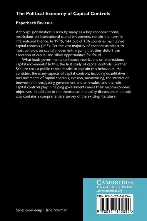 Produktbild: The Political Economy of Capital Controls