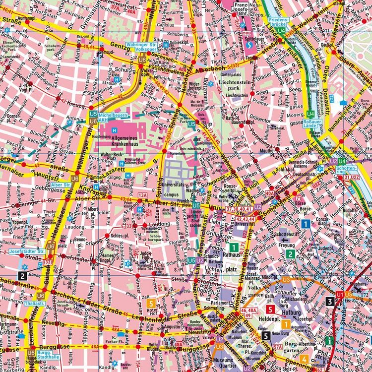Produktbild: freytag & berndt Innenstadtplan Wien 1:15.000