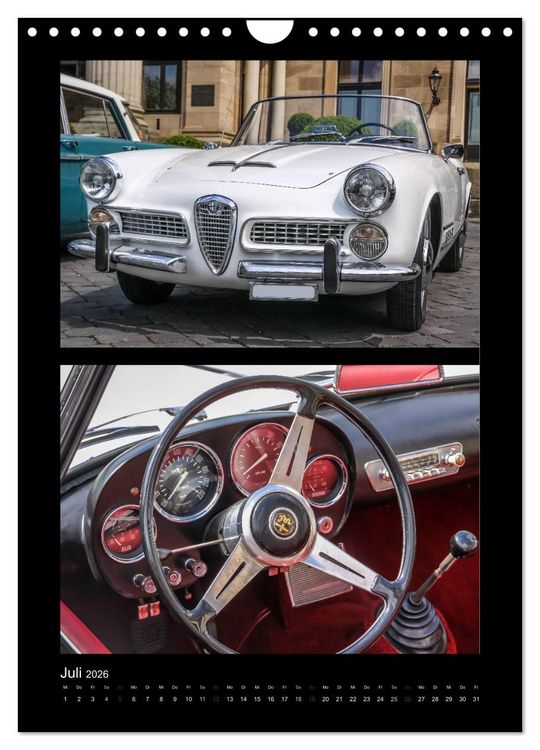 Produktbild: Klassische Oldtimer (Wandkalender 2026 DIN A4 hoch), CALVENDO Monatskalender
