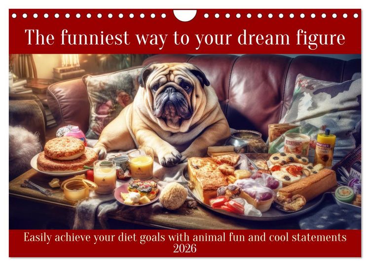 Produktbild: The funniest way to your dream figure (Wall Calendar 2026 DIN A4 landscape), CALVENDO 12 Month Wall Calendar