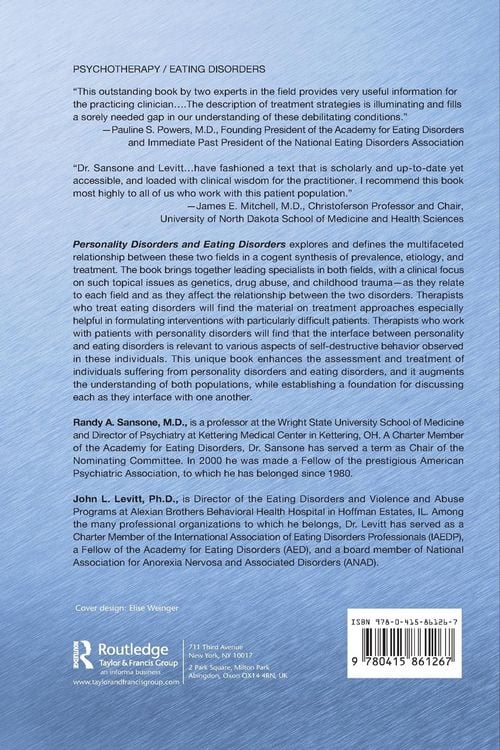 Produktbild: Personality Disorders and Eating Disorders