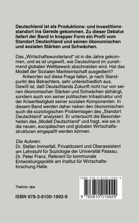 Produktbild: Standort Deutschland in der Bew&auml;hrungsprobe