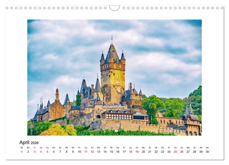Produktbild: Cochem - an der Mosel (Wandkalender 2026 DIN A3 quer), CALVENDO Monatskalender