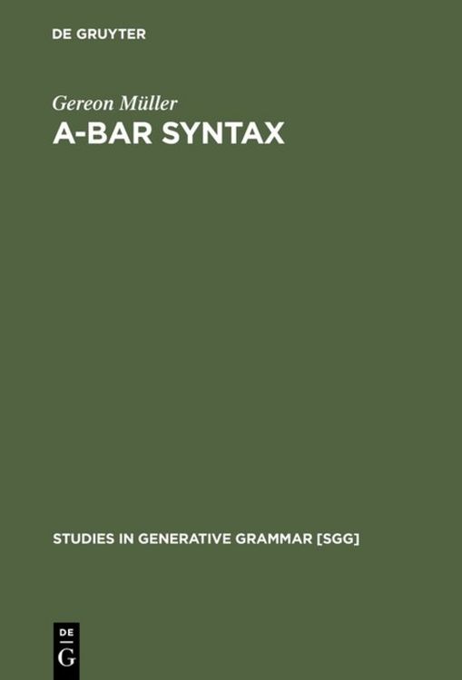 Produktbild: A-bar Syntax