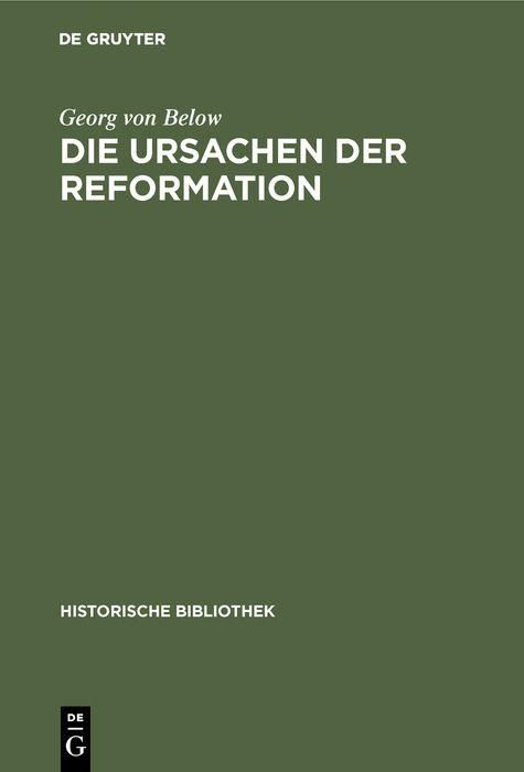 Produktbild: Die Ursachen der Reformation