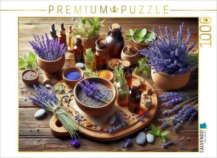 Produktbild: CALVENDO Puzzle Lavendel f&uuml;r deine Sinne. | 1000 Teile Lege-Gr&ouml;&szlig;e 64x48cm Foto-Puzzle f&uuml;r gl&uuml;ckliche Stunden