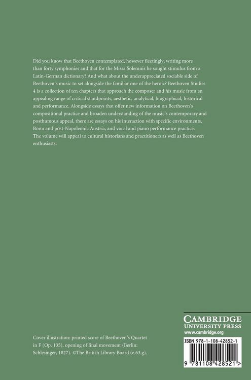 Produktbild: Beethoven Studies 4