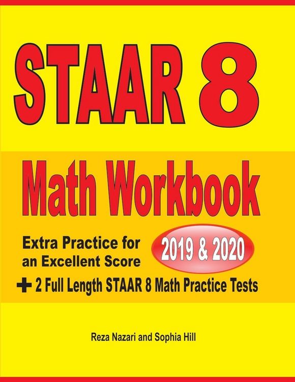 Produktbild: STAAR Grade 8 Math Workbook 2019 & 2020