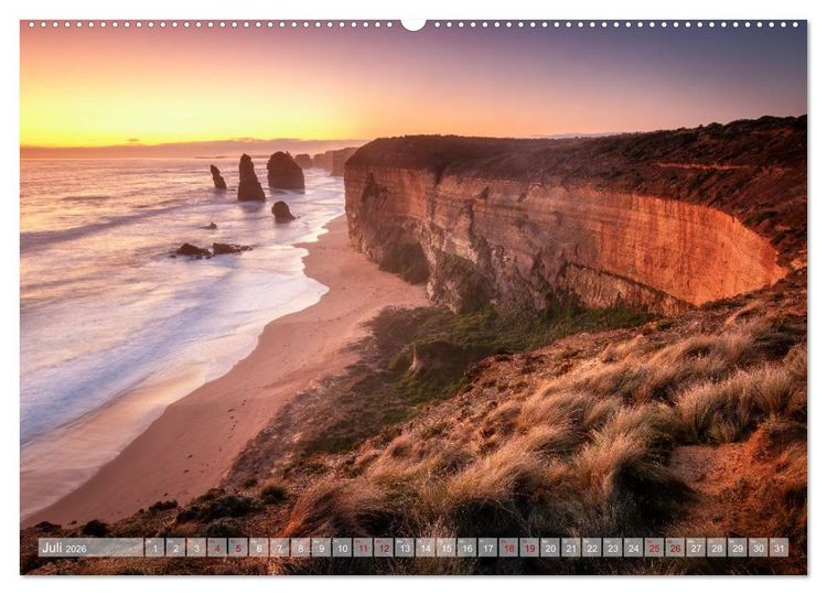 Produktbild: Land. Licht. Meer. (hochwertiger Premium Wandkalender 2026 DIN A2 quer), Kunstdruck in Hochglanz