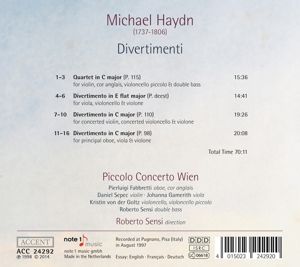Produktbild: Michael Haydn: Divertimenti