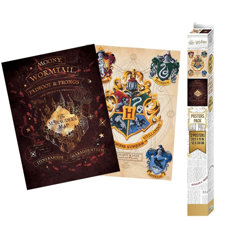 Produktbild: HARRY POTTER - Set 2 Chibi Posters - Crest & Marauders (52x3