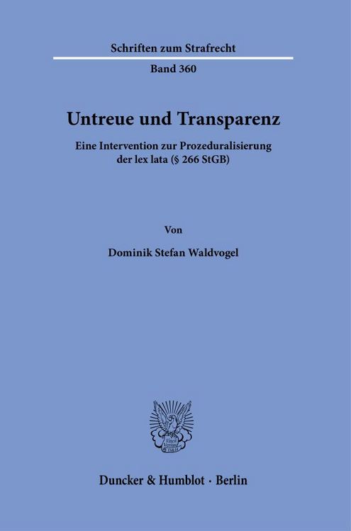 Produktbild: Untreue und Transparenz.