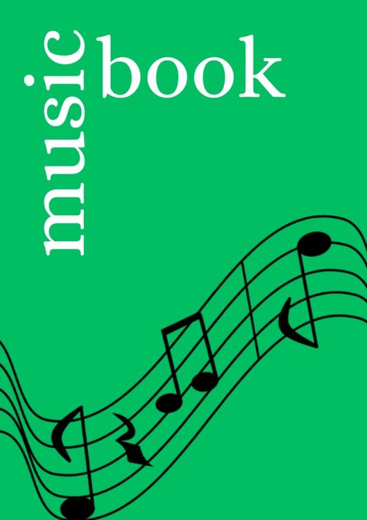 Produktbild: Music Book: DIN A5 Staff Book | 60 Pages with 12 Staves / Systems per Sheet | Paper 90g/m&sup2;