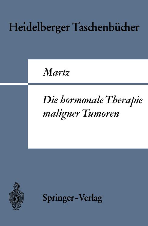 Produktbild: Die hormonale Therapie maligner Tumoren