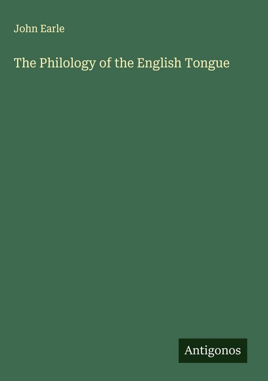 Produktbild: The Philology of the English Tongue
