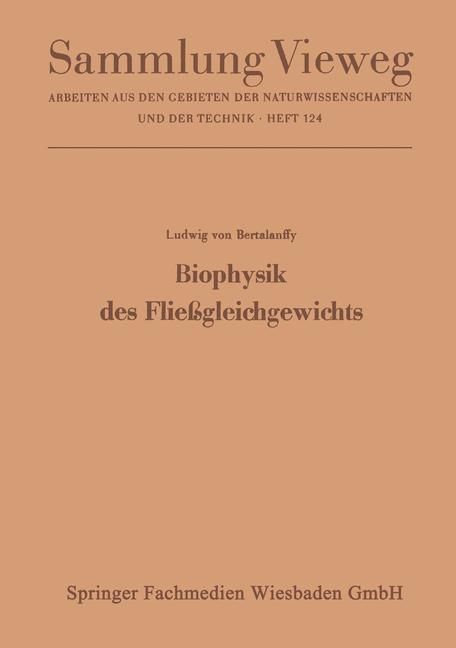 Produktbild: Biophysik des Flie&szlig;gleichgewichts