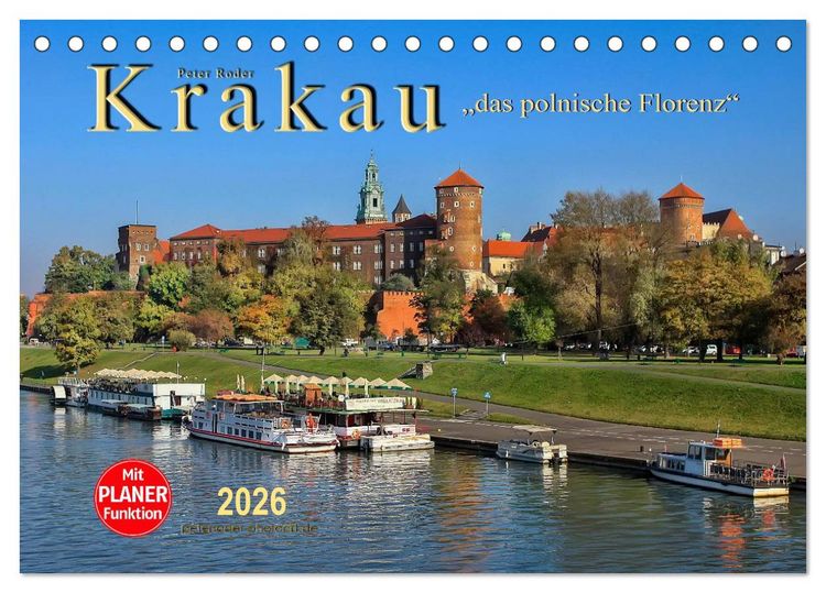 Produktbild: Krakau - das polnische Florenz (Tischkalender 2026 DIN A5 quer), CALVENDO Monatskalender