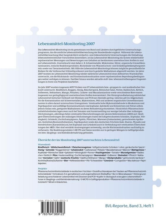 Produktbild: Berichte zur Lebensmittelsicherheit 2007