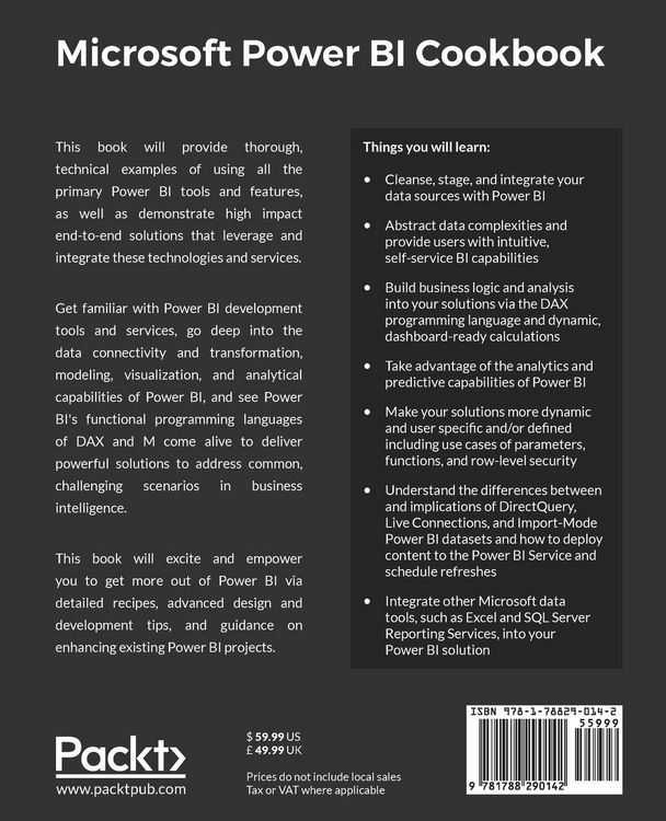 Produktbild: Microsoft Power BI Cookbook