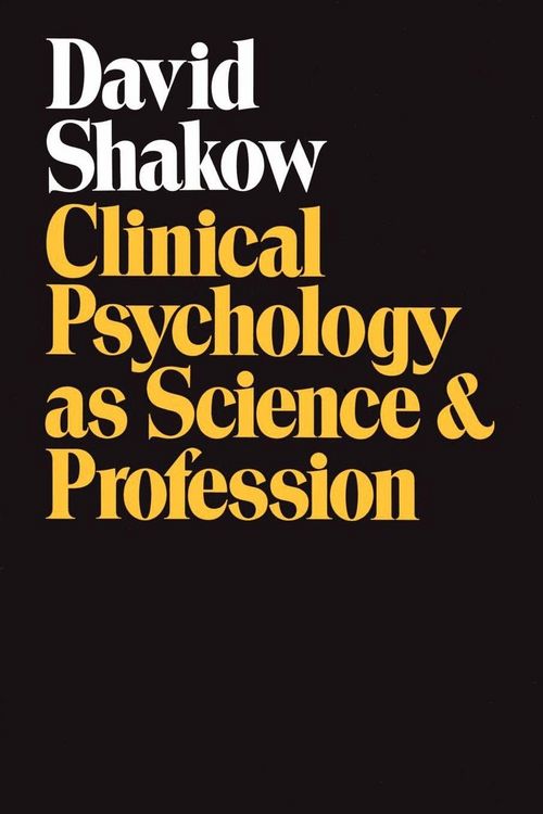 Produktbild: Clinical Psychology as Science and Profession