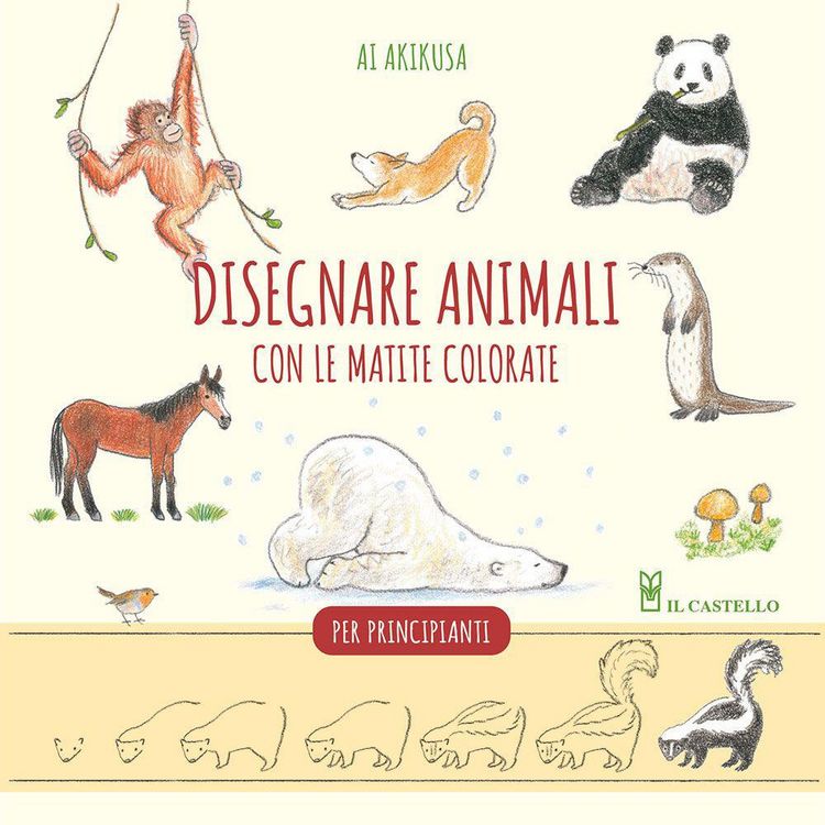 Produktbild: Disegnare animali con le matite colorate. Per principianti