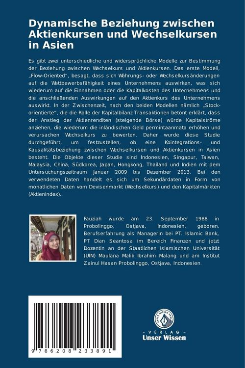 Produktbild: Dynamische Beziehung zwischen Aktienkursen und Wechselkursen in Asien