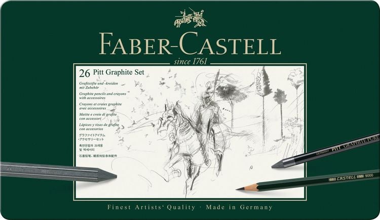 Produktbild: Faber-Castell Pitt Graphite gro&szlig;es Set 26er Metalletui
