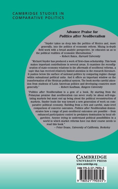 Produktbild: Politics after Neoliberalism