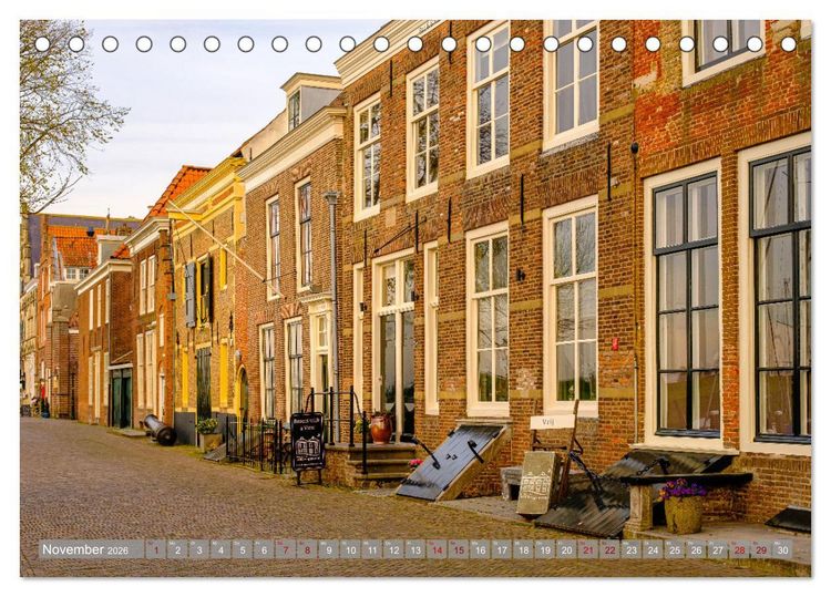 Produktbild: Ein Blick auf Veere in Zeeland (Tischkalender 2026 DIN A5 quer), CALVENDO Monatskalender