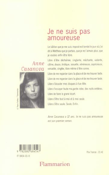 Produktbild: Je ne suis pas amoureuse