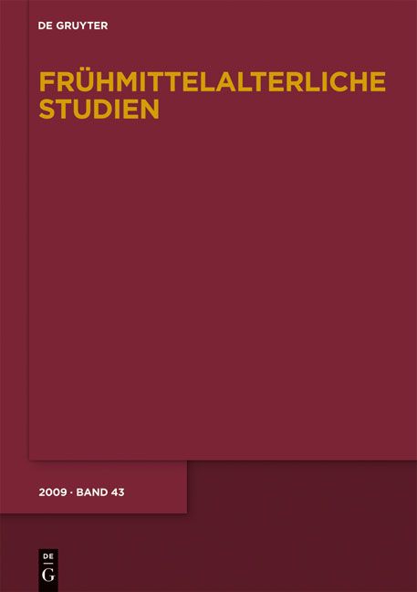 Produktbild: Fr&uuml;hmittelalterliche Studien / 2009 Bd. 43