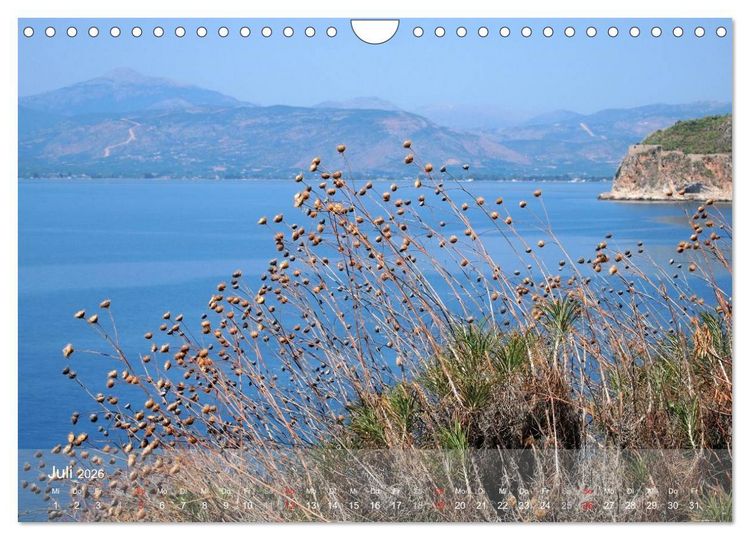 Produktbild: Nafplio &ndash; griechische Perle des Peloponnes (Wandkalender 2026 DIN A4 quer), CALVENDO Monatskalender