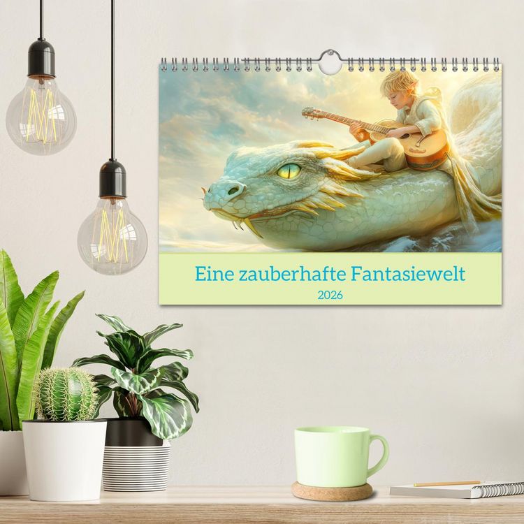 Produktbild: Eine zauberhafte Fantasiewelt (Wandkalender 2026 DIN A4 quer), CALVENDO Monatskalender