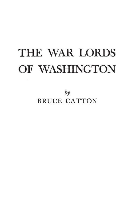 Produktbild: The War Lords of Washington