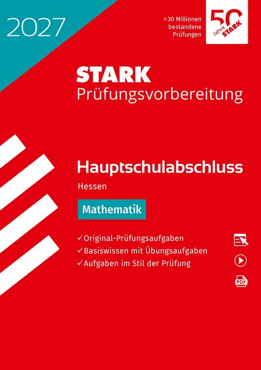 Produktbild: STARK Mathematik - Hauptschulabschluss 2027 Hessen - Pr&uuml;fungsvorbereitung