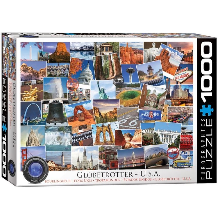 Produktbild: Puzzle 1000 Teile - Globetrotter Collection: US