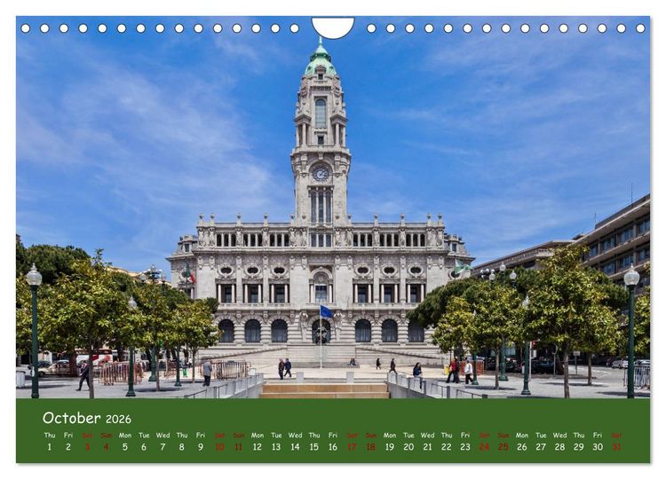 Produktbild: Colorful Porto (Wall Calendar 2026 DIN A4 landscape), CALVENDO 12 Month Wall Calendar