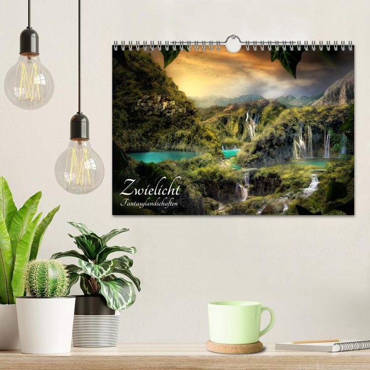 Produktbild: Zwielicht - Fantasylandschaften (Wandkalender 2026 DIN A4 quer), CALVENDO Monatskalender