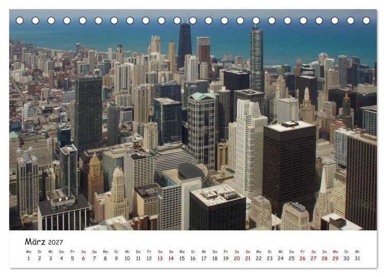 Produktbild: beeindruckendes Chicago (Tischkalender 2027 DIN A5 quer), CALVENDO Monatskalender