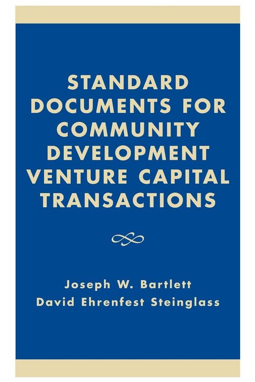 Produktbild: Standard Documents for Community Development Venture Capital Transactions