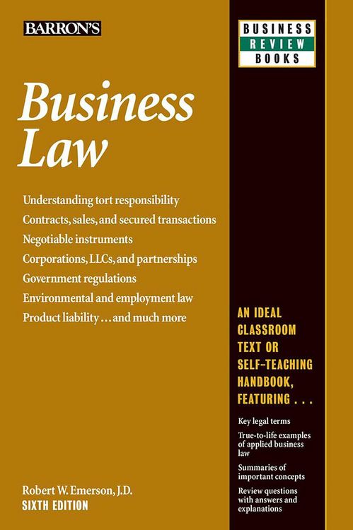 Produktbild: Barron's Educational Series: Business Law