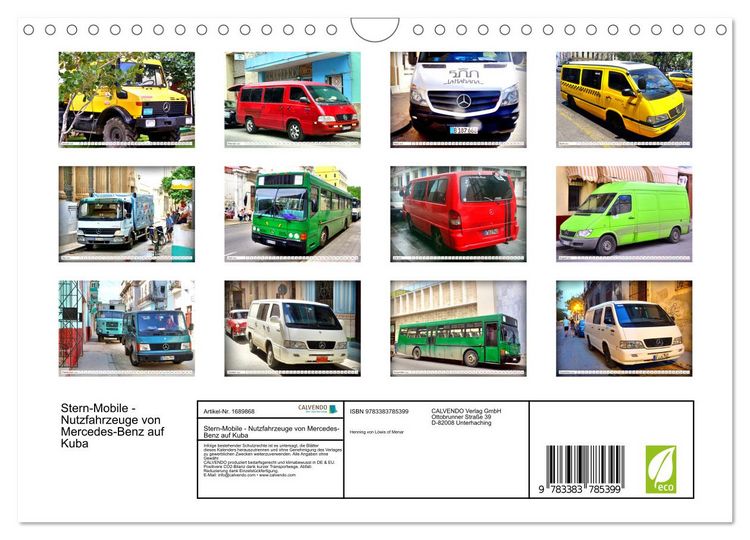 Produktbild: Stern-Mobile - Nutzfahrzeuge von Mercedes-Benz auf Kuba (Wandkalender 2025 DIN A4 quer), CALVENDO Monatskalender