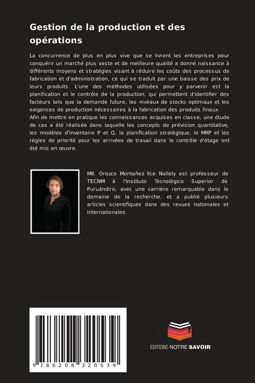 Produktbild: Gestion de la production et des op&eacute;rations