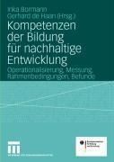 Produktbild: Kompetenzen der Bildung f&uuml;r nachhaltige Entwicklung